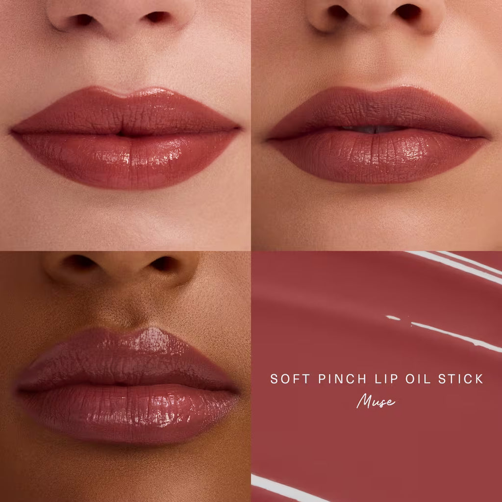 RARE BEAUTY LABIAL CREMOSO SOFT PUNCH OIL STICK COLOR: MUSE