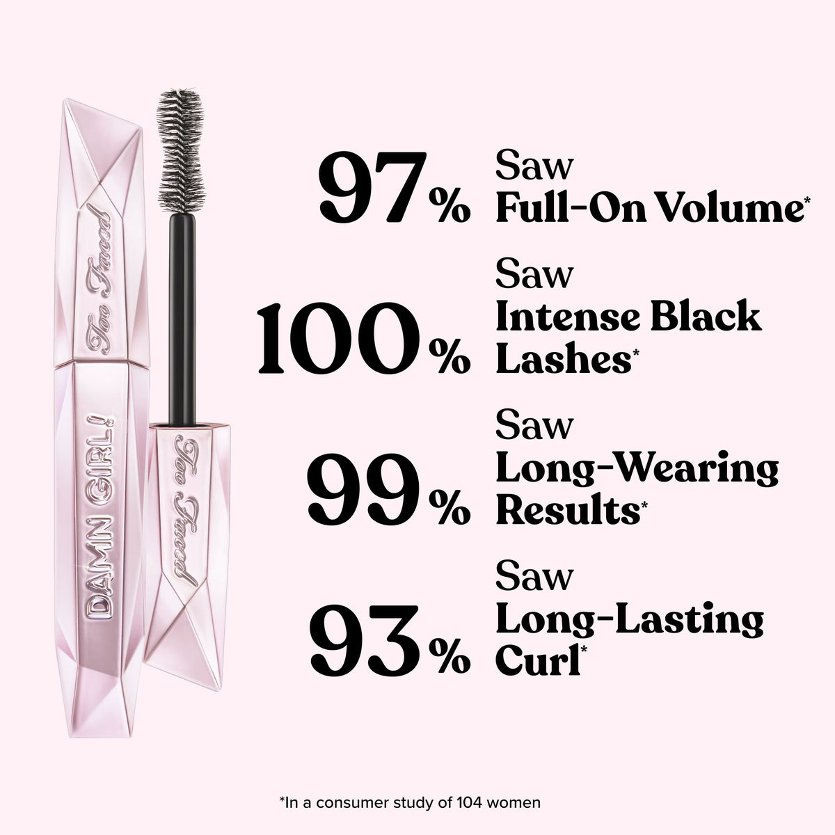 TOO FACED Damn Girl! 24-Hour Mascara de Pestanas