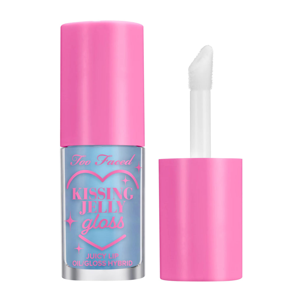 TOO FACED Kissing Jelly Lip Oil Gloss- COLOR BLUE SNOW CONE