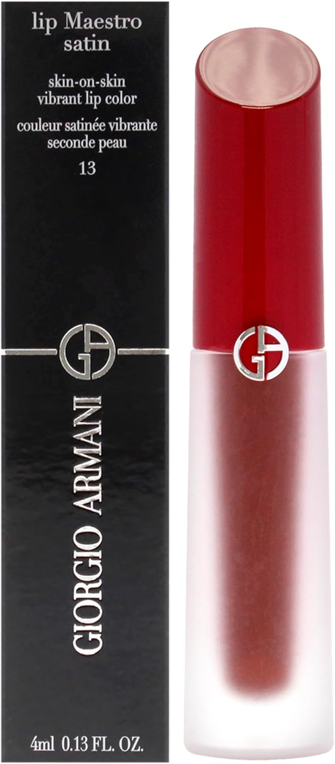 GIORGIO ARMANI Lip Maestro Satin Long-Lasting Lipstick – COLOR: 13 Gala Night