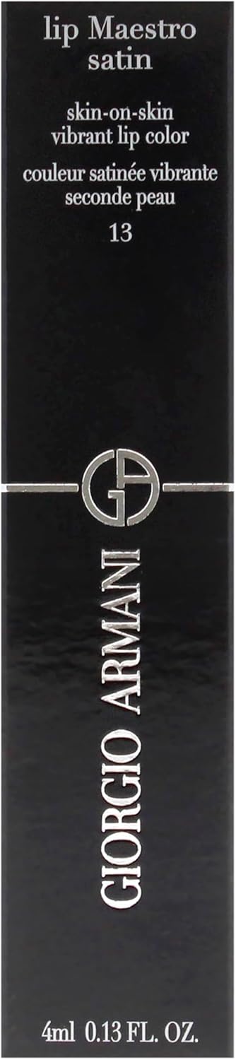 GIORGIO ARMANI Lip Maestro Satin Long-Lasting Lipstick – COLOR: 13 Gala Night