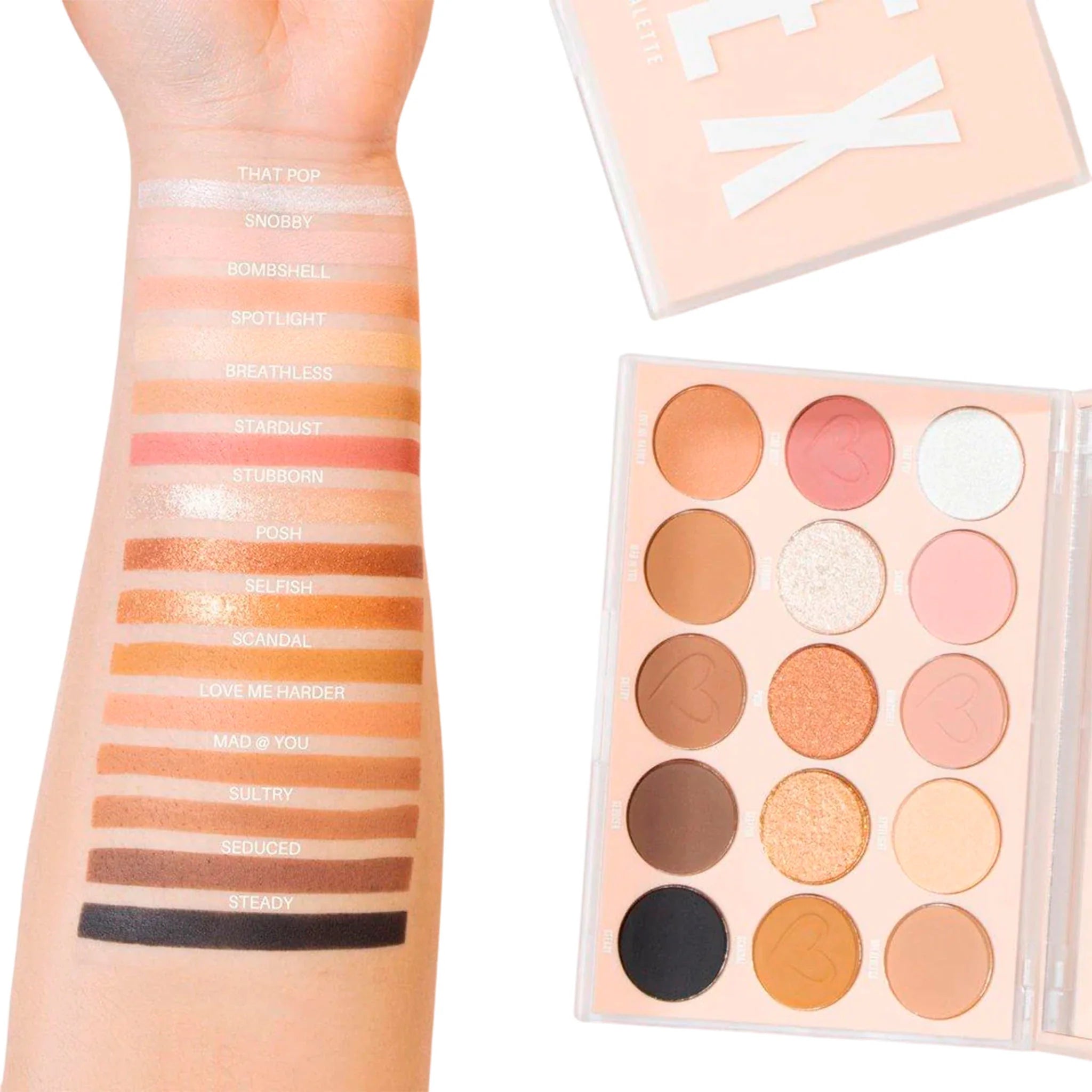 BEAUTY CREATIONS PALETA DE SOMBRAS NUDE X