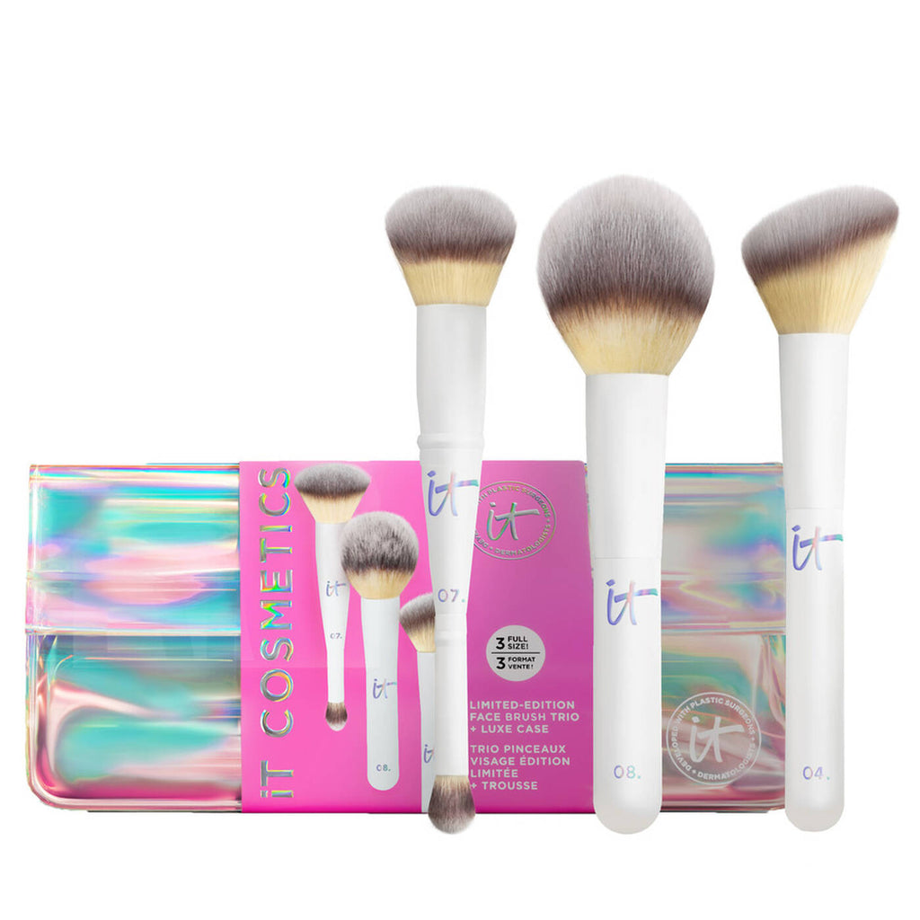 BROCHAS it Cosmetics  SET UNWRAP YOUR CREATIVITY MAKEUP BRUSH SET + MAKEUP CASE