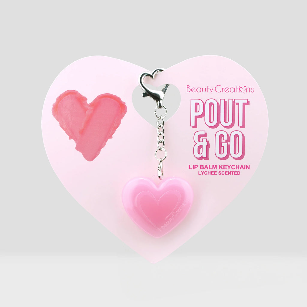 BEAUTY CREATIONS LLAVERO DE BÁLSAMO LABIAL POUT & GO