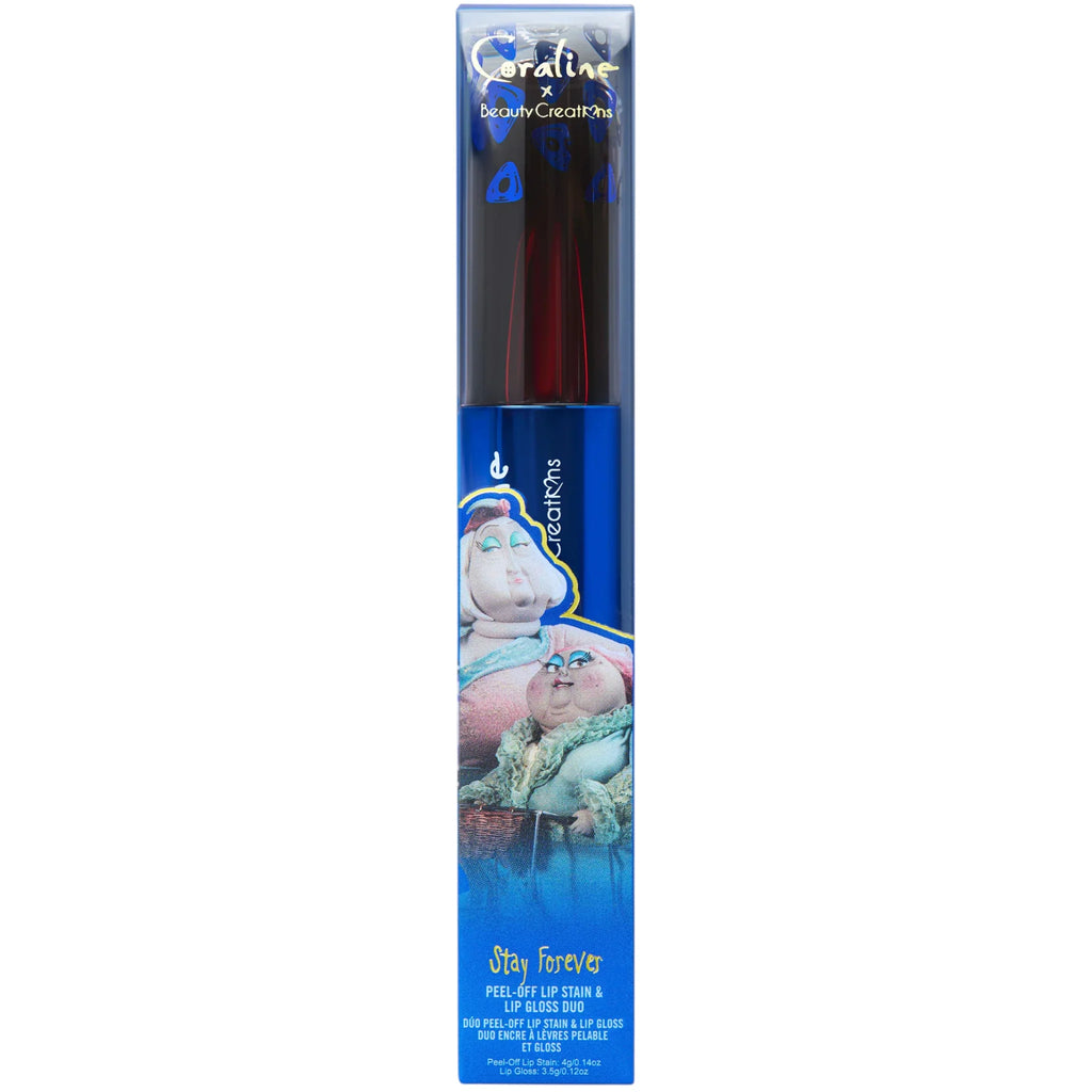 Beauty creations/ Dúo de Tinte y Brillo Labial Peel-off Coraline Stay Forever