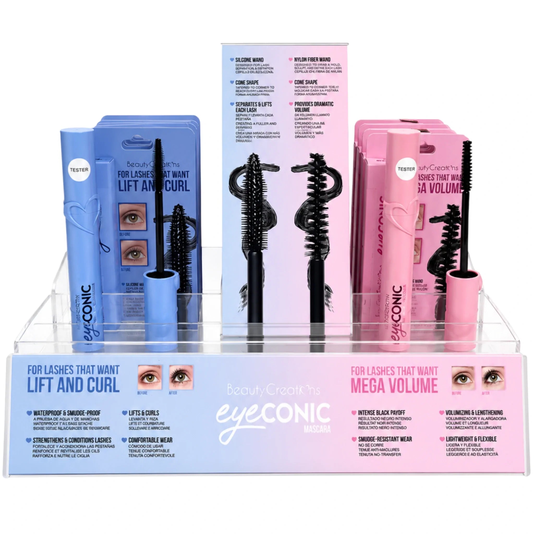 BEAUTY CREATIONS Máscara de Pestañas Eyeconic.