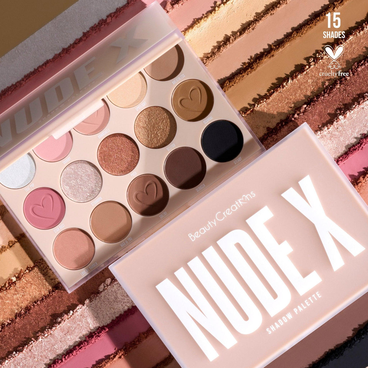 BEAUTY CREATIONS PALETA DE SOMBRAS NUDE X