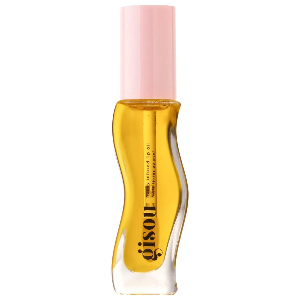 GISOU Aceite labial hidratante con infusión de miel  - 0,27 oz / 8 ml - COLOR: HONEY GOLD