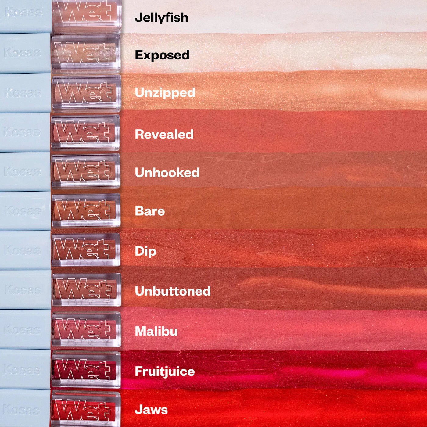 KOSAS/ BRILLO LABIAL EN ACEITE - COLOR: UNBOTTONED