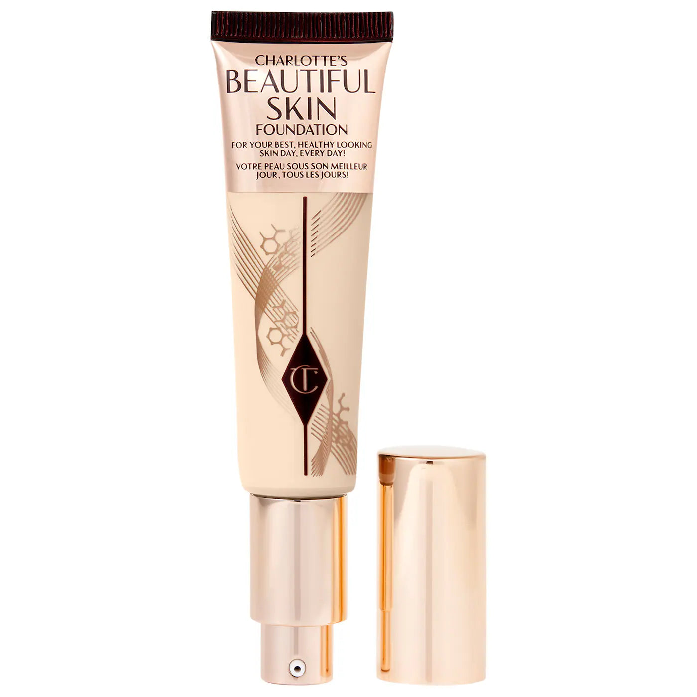 Charlotte Tilbury  Beautiful Skin BASE LÍQUIDA COBERTURA MEDIA  Liquid Foundation with Hyaluronic Acid -COLOR:  1 NEUTRAL