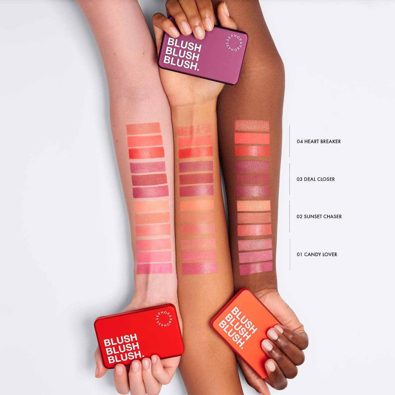 SEPHORA COLLECTION  Blush Blush Blush. RUBOR EN CREMAA Y EN POLVO- COLOR: 02 Sunset Chaser