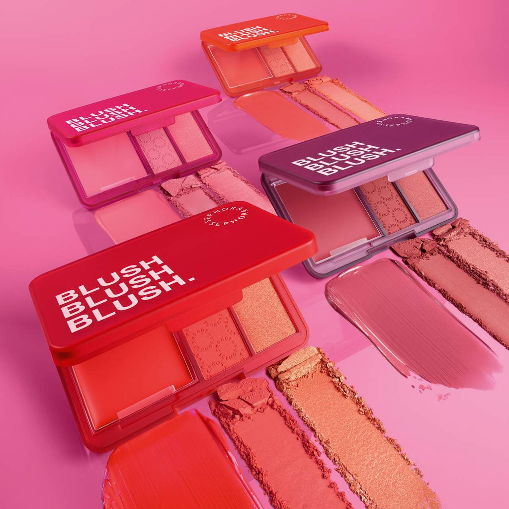 SEPHORA COLLECTION  Blush Blush Blush. RUBOR EN CREMAA Y EN POLVO- COLOR: 02 Sunset Chaser